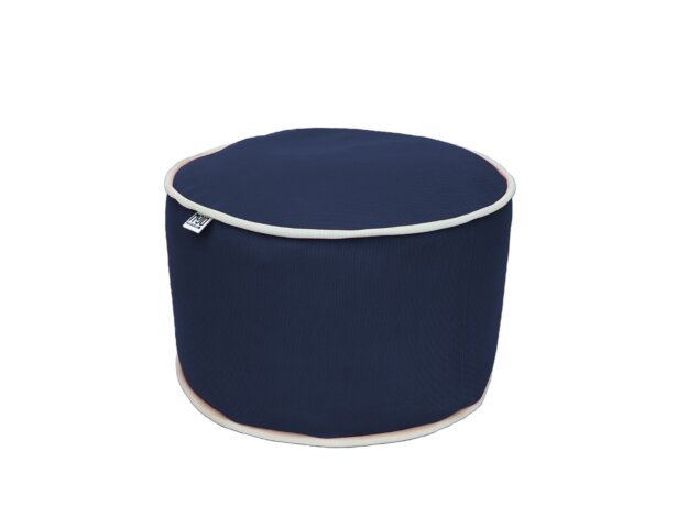 Outdoor Pouf MOJO POUF-POUF Marine blue / White