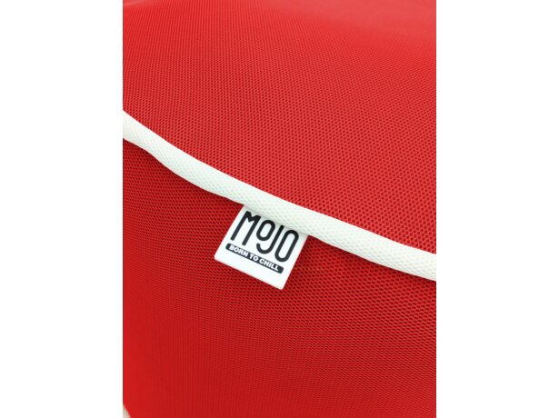 Outdoor Pouf MOJO POUF-POUF Scarlet Red / White