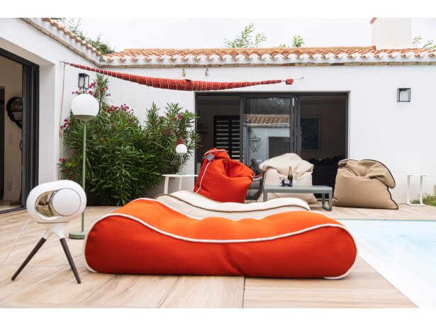 Outdoor MOJO SUNBED Orange / White
